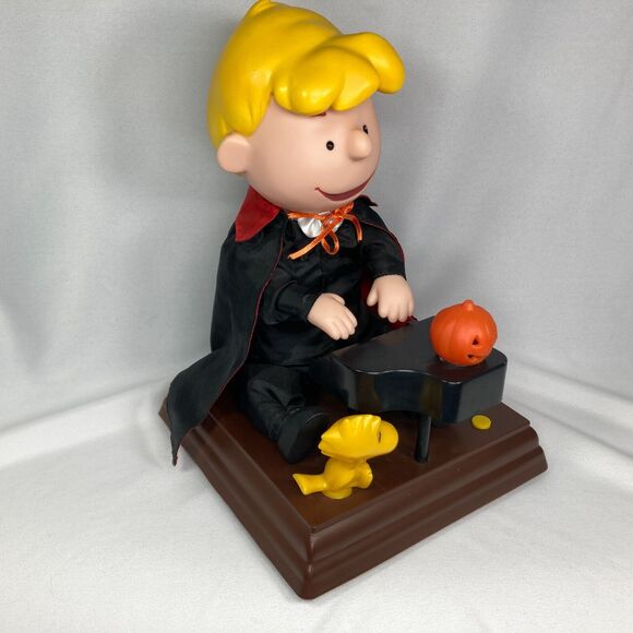 Halloween Peanuts Shroeder Playing Piano Linus & Lucy Gemmy, Orig Box - Picture 7 of 8